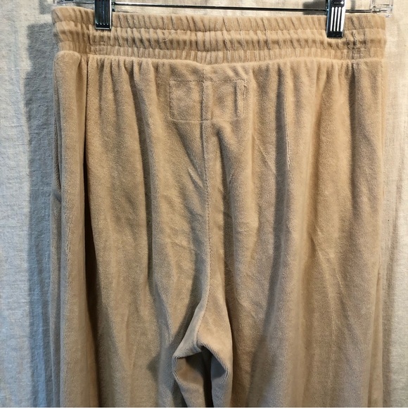 RSQ Cotton velour joggers in sand color two pockets elastic waist and hem S - Picture 6 of 9